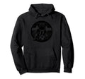 Black Silhouette Pug Dog Soccer Hoodie - Novelty Apparel for Adults - T-Shirt, Sweatshirt, Hoodie