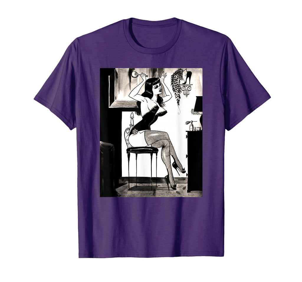 Hot Pin Up Lingerie And Heels Pinup T-Shirt - Streetwear Style Unisex - T-Shirt, Sweatshirt, Hoodie