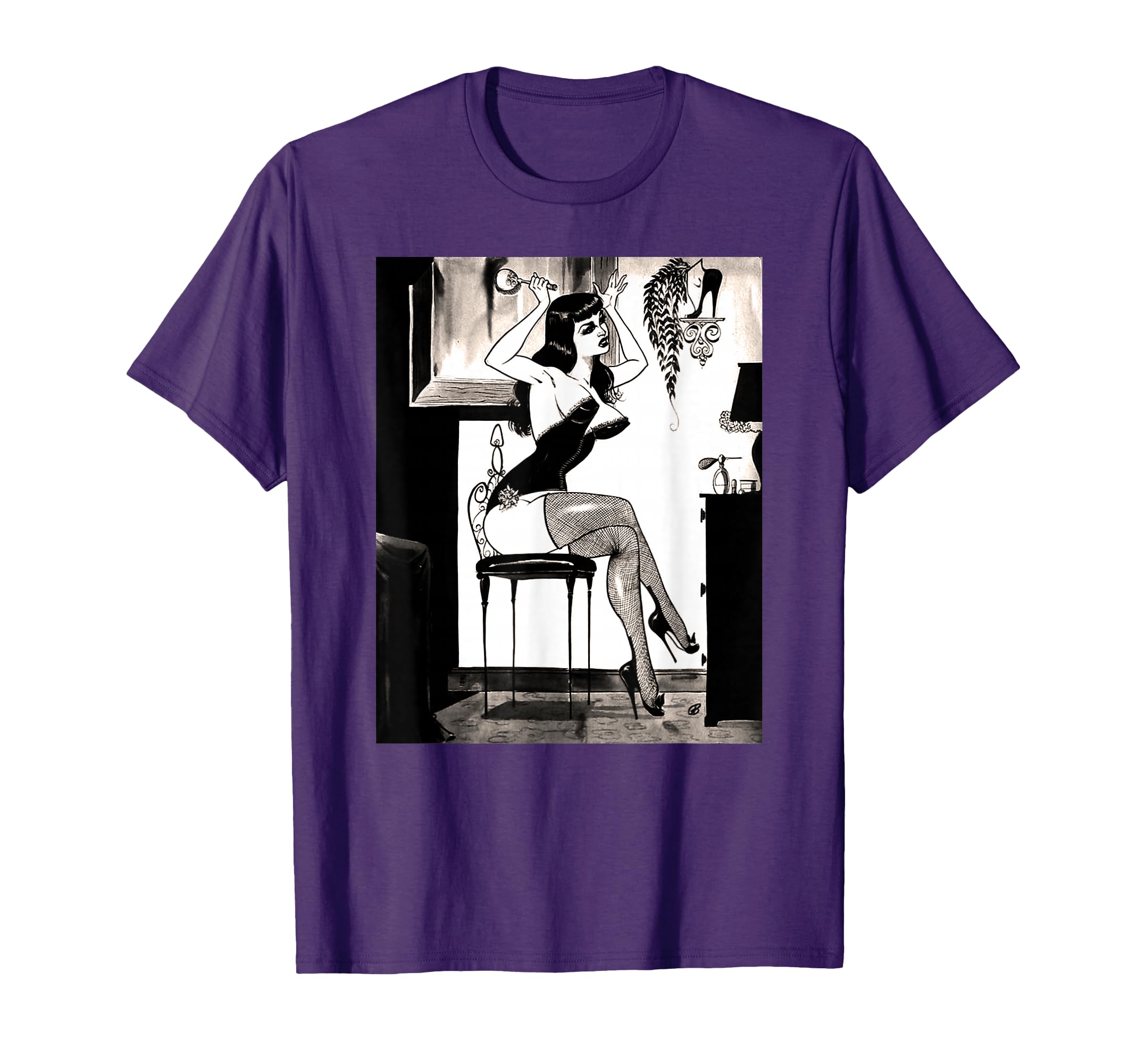 Hot Pin Up Lingerie And Heels Pinup T-Shirt - Streetwear Style Unisex - T-Shirt, Sweatshirt, Hoodie