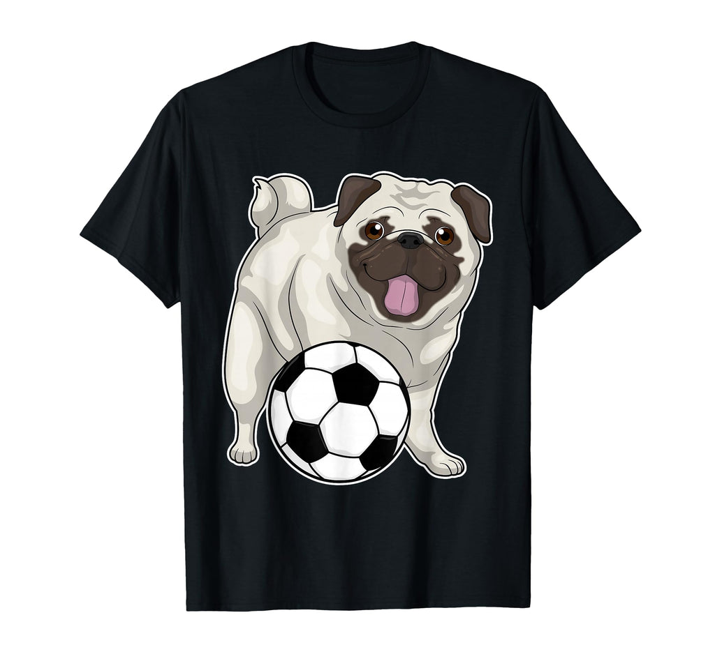 Pug Soccer Player Soccer Sports T-Shirt - Fun Novelty Design Unisex - T-Shirt, Sweatshirt, Hoodie
