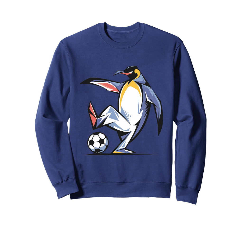 Funny Colorful King Penguin Sweatshirt - Aesthetic Graphic Men Women - T-Shirt, Sweatshirt, Hoodie