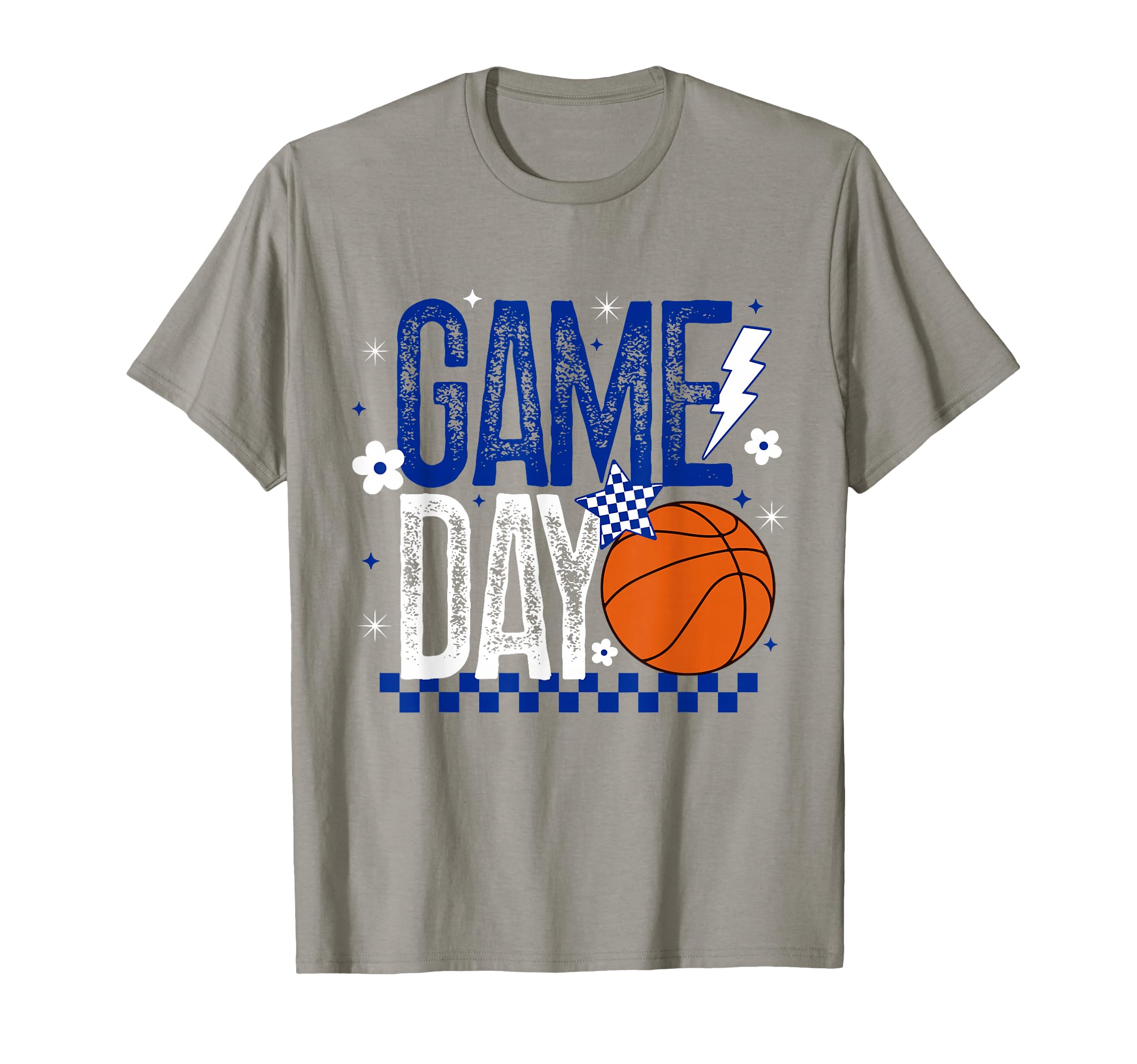 Basketball Mom Game Day Tipoff Season Blue T-Shirt - Trendy Graphic Unisex - T-Shirt, Sweatshirt, Hoodie