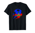 Haiti Soccer Haitian Flag Pride Soccer T-Shirt - Graphic Print Men Women - T-Shirt, Sweatshirt, Hoodie
