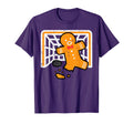 Gingerbread Hockey Goalkeeper Funny T-Shirt - Novelty Apparel for Adults - T-Shirt, Sweatshirt, Hoodie