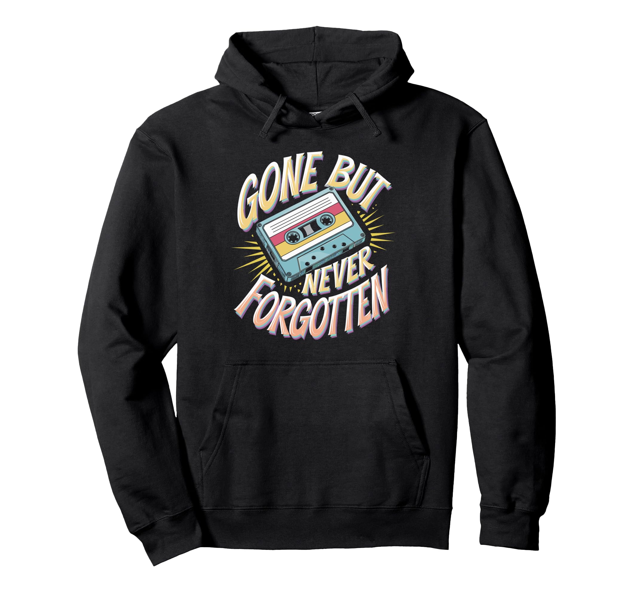 Gone But Never Forgotten Cassette Hoodie - Aesthetic Graphic Men Women - T-Shirt, Sweatshirt, Hoodie