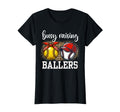 Busy Raising Ballers Softball And Baseball T-Shirt - Trendy Graphic Unisex - T-Shirt, Sweatshirt, Hoodie