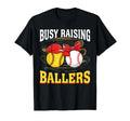 Busy Raising Ballers Softball T-Shirt - Minimalist Print for Adults - T-Shirt, Sweatshirt, Hoodie