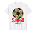 Funny Summer Vibes Watermelon Soccer T-Shirt - Unique Graphic Men Women - T-Shirt, Sweatshirt, Hoodie