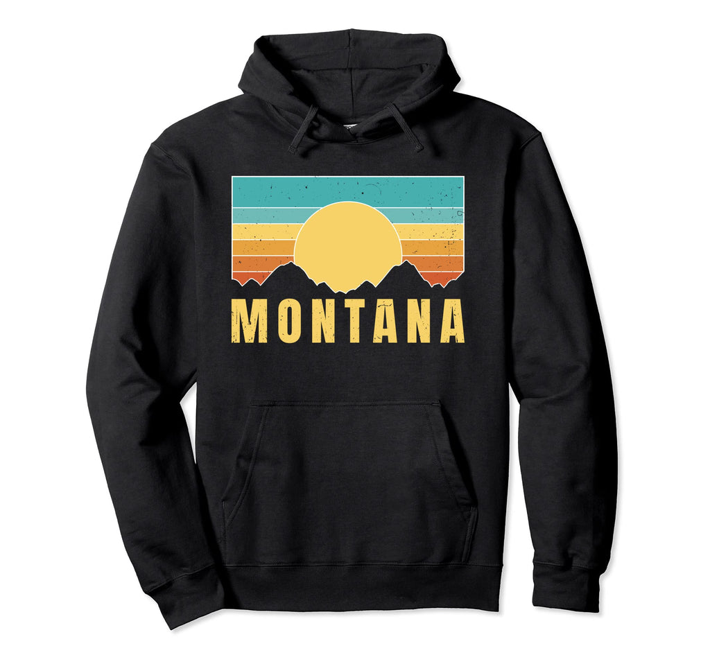 Montana Nature Sunset Hoodie - Graphic Print Unisex - T-Shirt, Sweatshirt, Hoodie