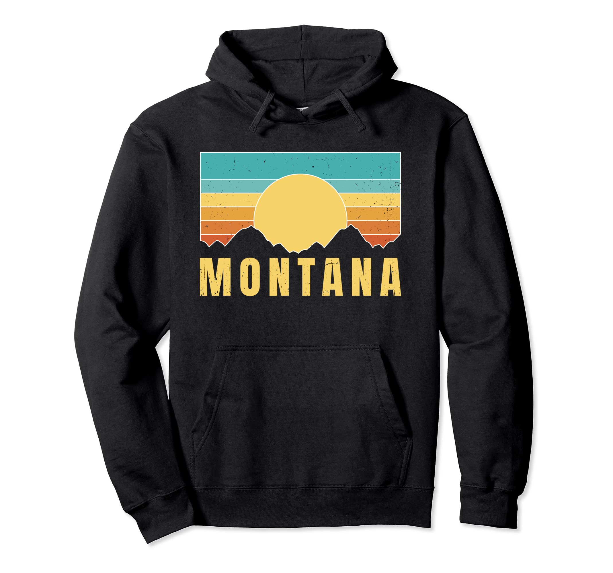 Montana Nature Sunset Hoodie - Graphic Print Unisex - T-Shirt, Sweatshirt, Hoodie