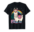 Roller Skating Alpaca Skater Skate 70S T-Shirt - Graphic Print Men Women - T-Shirt, Sweatshirt, Hoodie