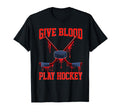 Give Blood Play Hockey Ice T-Shirt - Casual Everyday Wear for Adults - T-Shirt, Sweatshirt, Hoodie