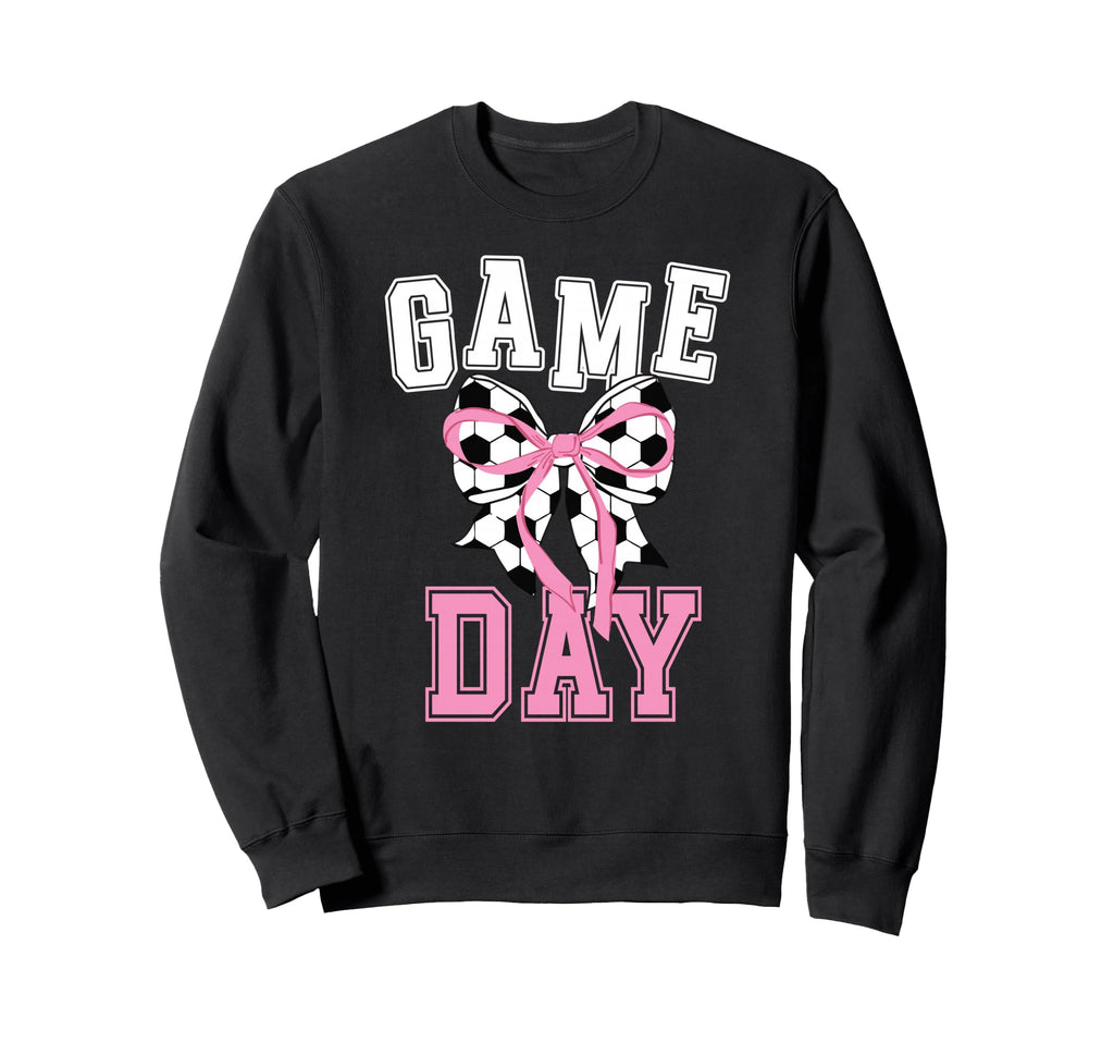Game Day Soccer Game Day Coquette Sweatshirt - Novelty Apparel Unisex - T-Shirt, Sweatshirt, Hoodie
