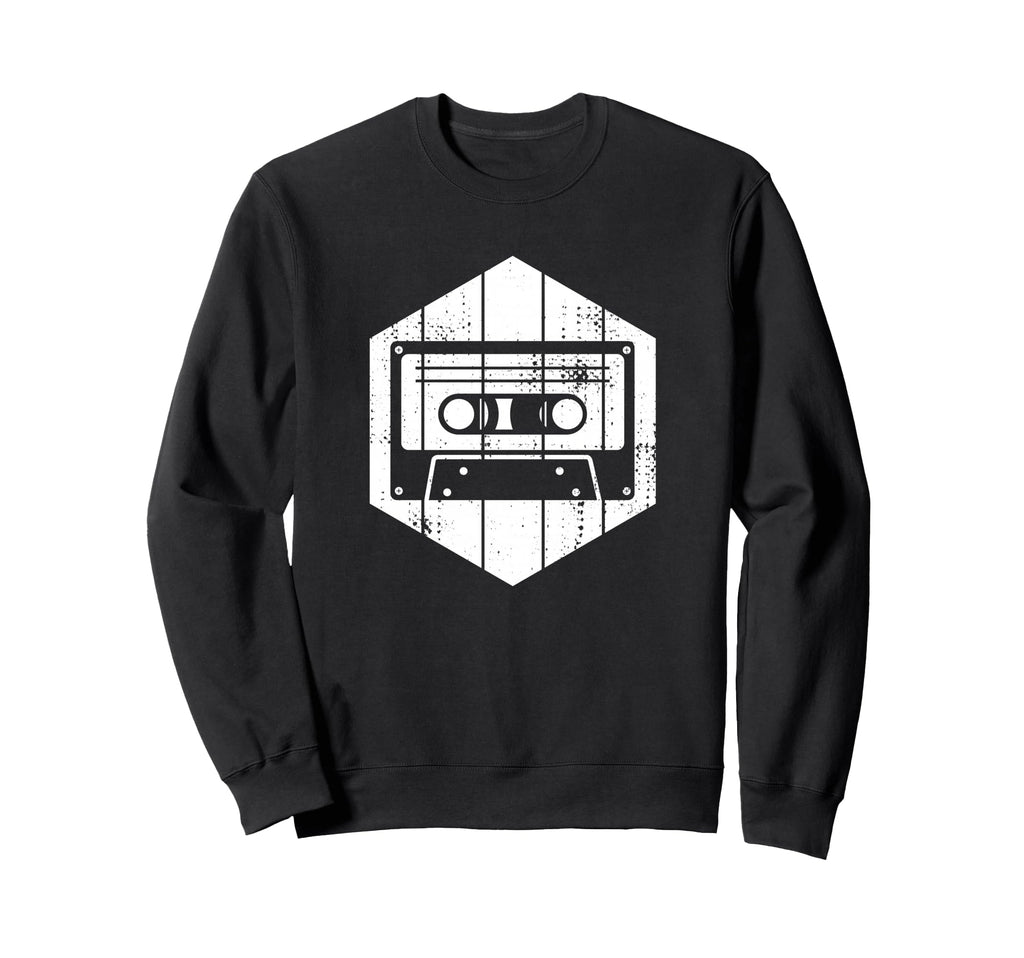 80S Cassette Tape Drawing Steamwave Sweatshirt - Custom Art Print Men Women - T-Shirt, Sweatshirt, Hoodie