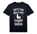 Just Who Loves Llamas And Soccer Gift T-Shirt - Custom Art Print Unisex - T-Shirt, Sweatshirt, Hoodie