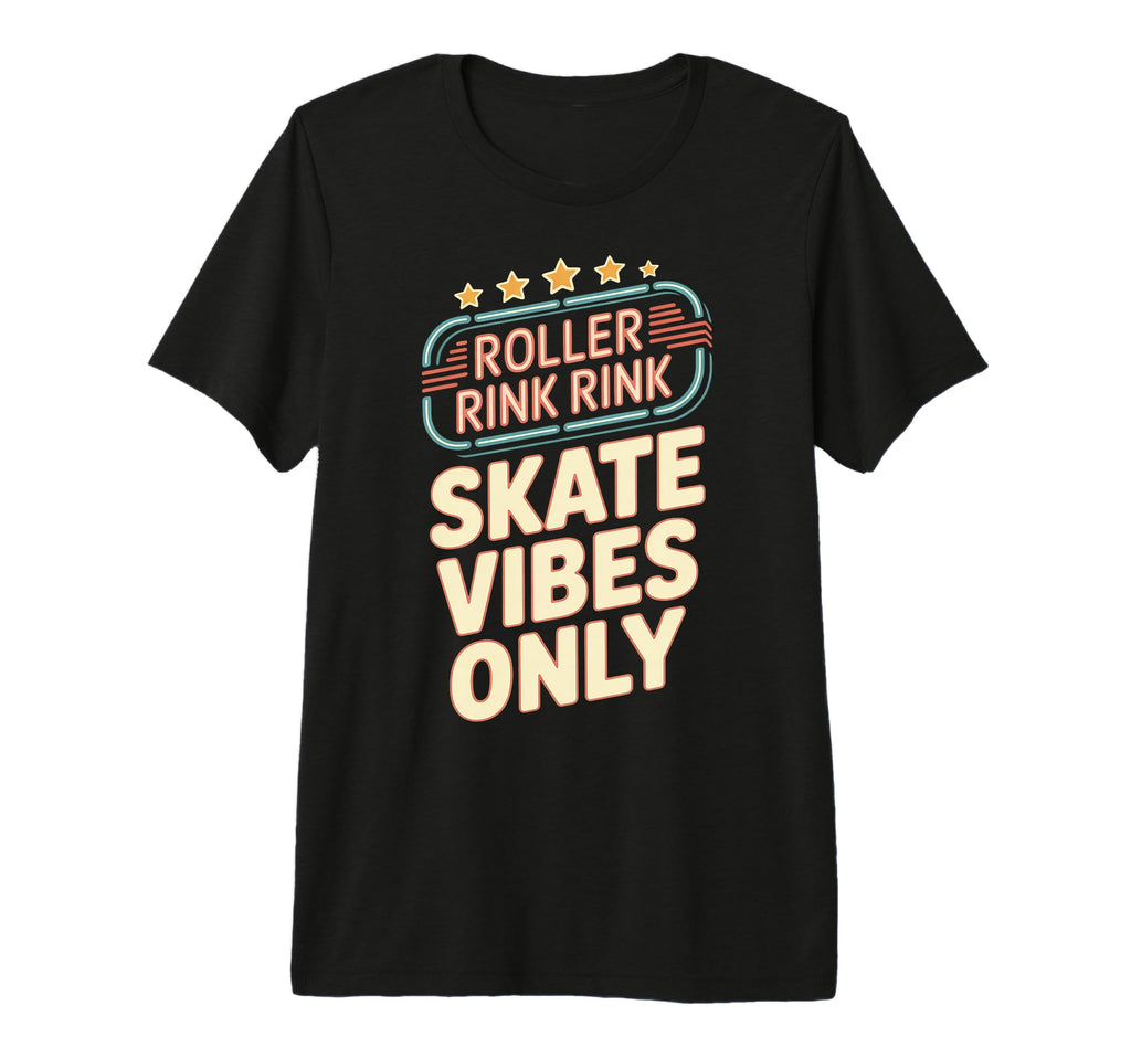 Roller Rink Vibes Tri Blend T-Shirt - Novelty Apparel for Adults - T-Shirt, Sweatshirt, Hoodie