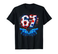 Soccer 67 Six Seven 4Th July Red White T-Shirt - Minimalist Print Unisex - T-Shirt, Sweatshirt, Hoodie