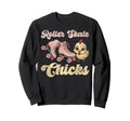 Roller Skating Skate 1970S Chicken Sweatshirt - Graphic Print Men Women - T-Shirt, Sweatshirt, Hoodie