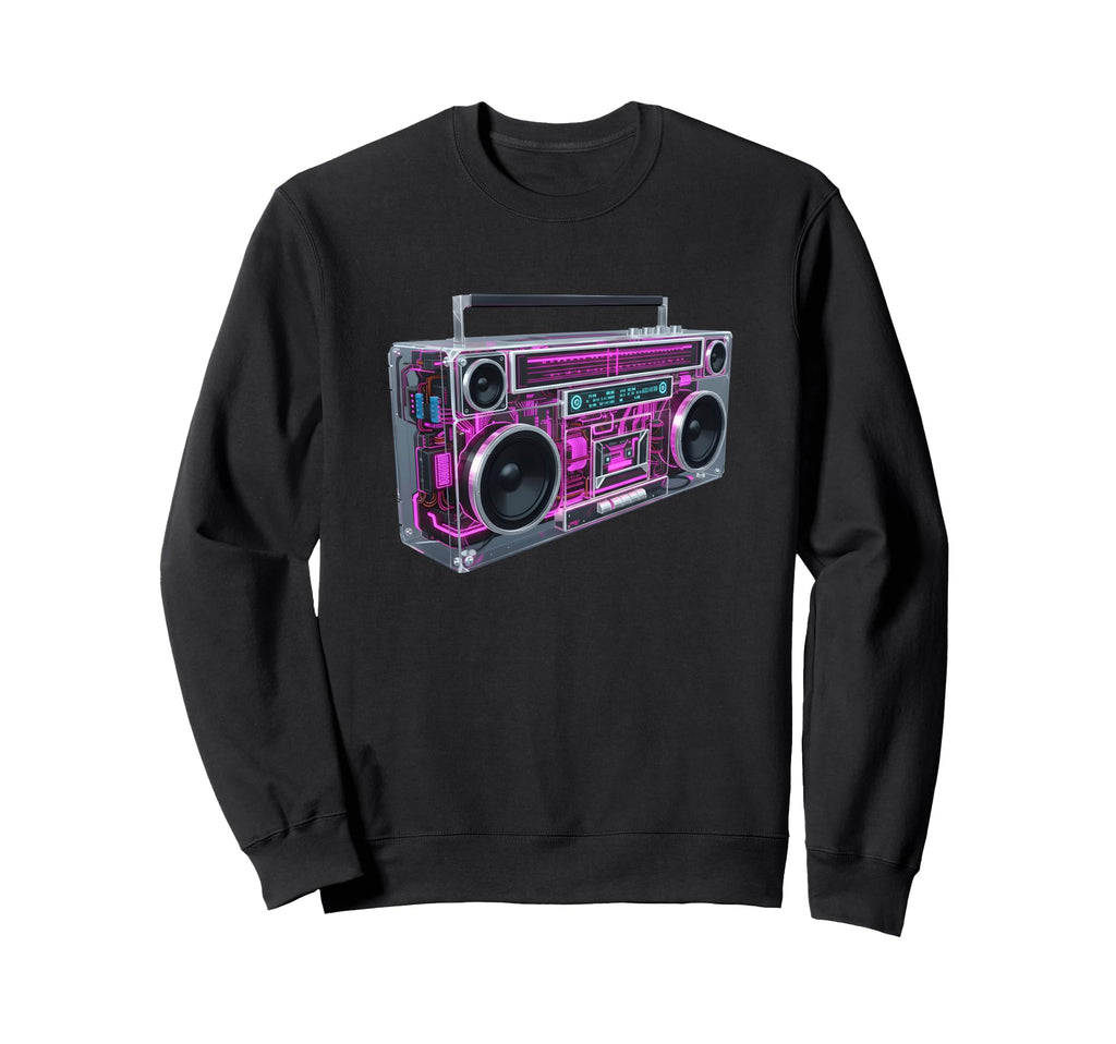 Boombox Old School Cassette Tape Sweatshirt - Streetwear Style Men Women - T-Shirt, Sweatshirt, Hoodie