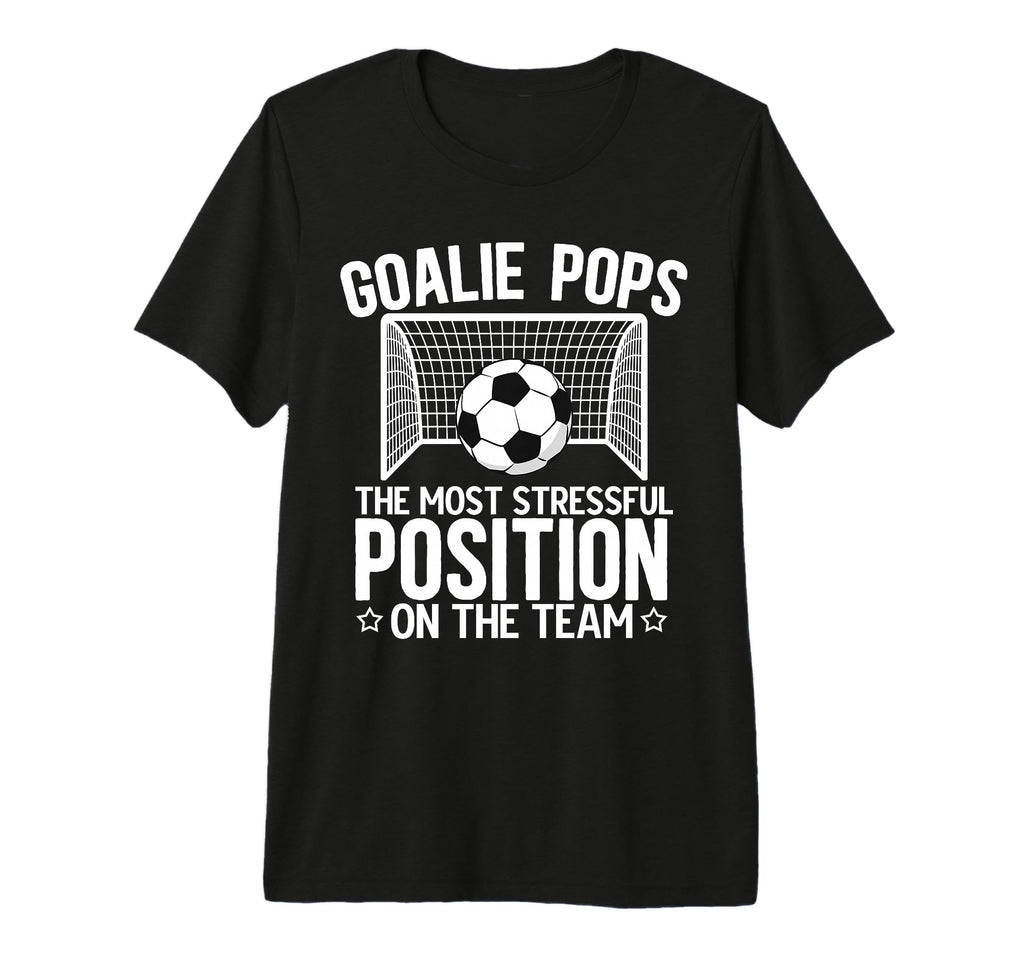 Mens Soccer Goalie Pops Funny Pops T-Shirt - Graphic Print for Adults - T-Shirt, Sweatshirt, Hoodie
