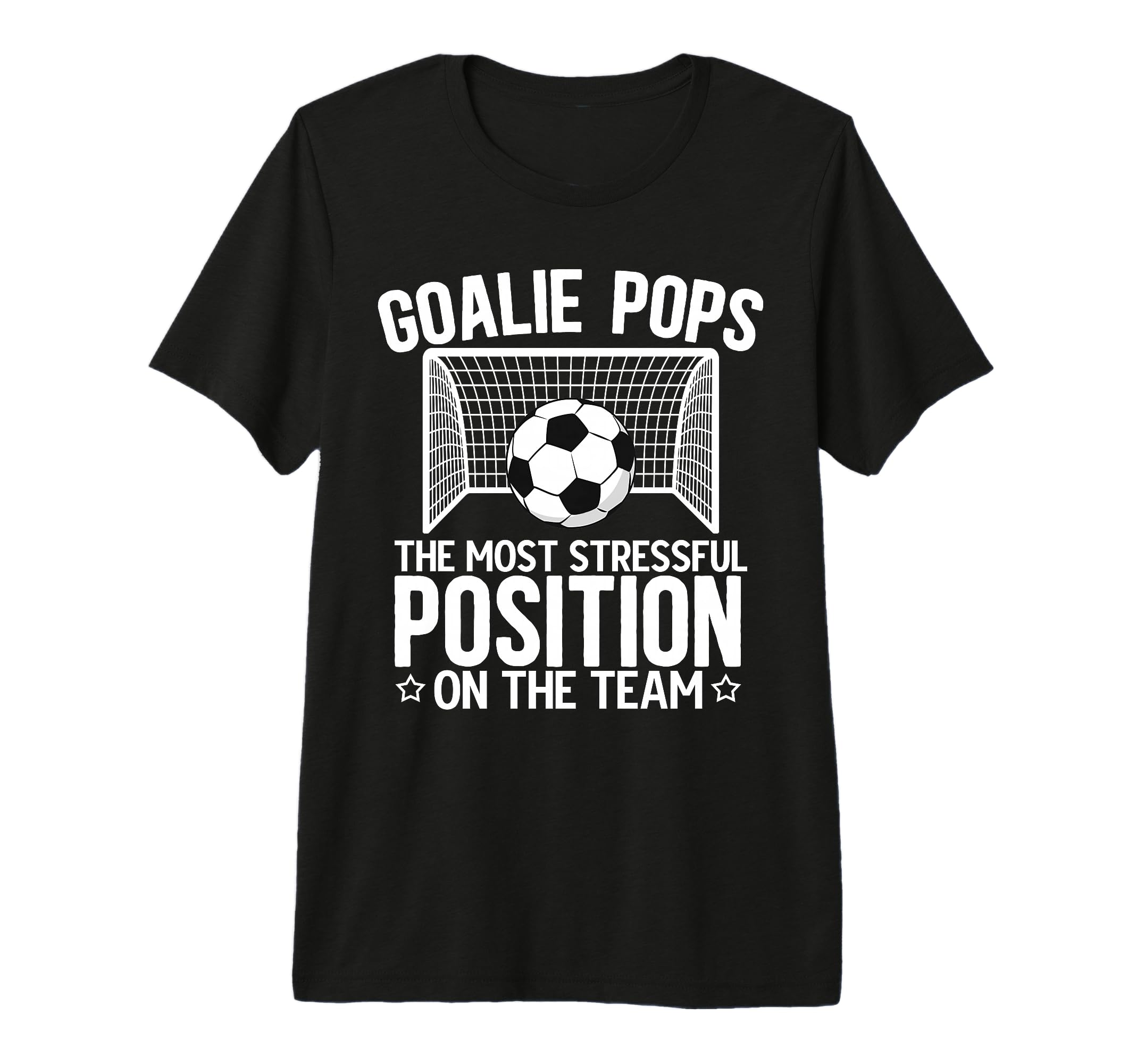 Mens Soccer Goalie Pops Funny Pops T-Shirt - Graphic Print for Adults - T-Shirt, Sweatshirt, Hoodie