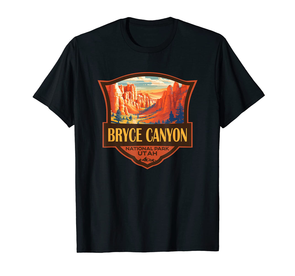 Bryce Canyon National Park Travel Badge T-Shirt - Unique Graphic Unisex - T-Shirt, Sweatshirt, Hoodie