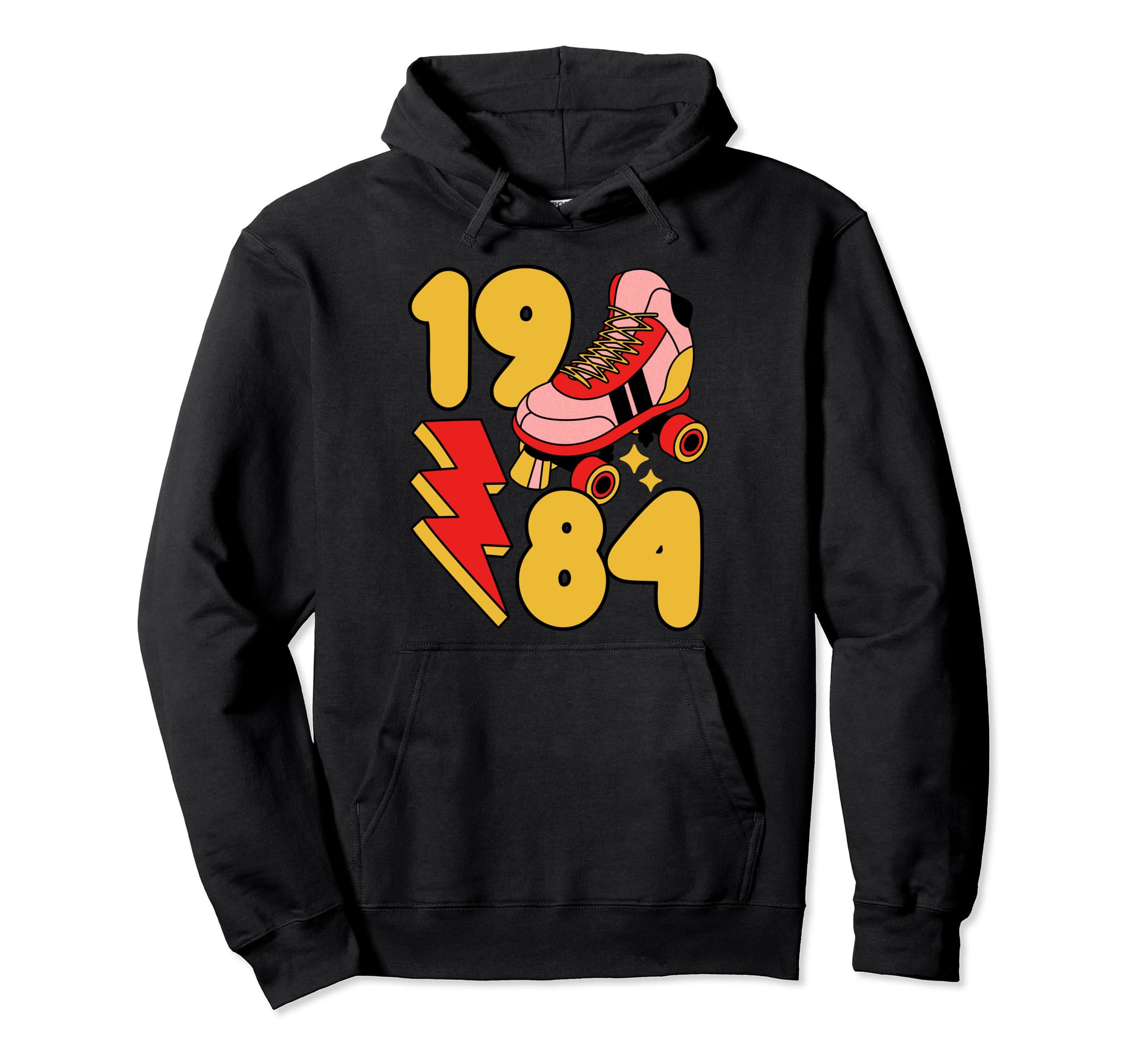 1984 Roller Skate 80S Nostalgia Hoodie - Aesthetic Graphic for Adults - T-Shirt, Sweatshirt, Hoodie