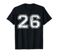 Number 26 Distressed Twenty Six T-Shirt - Casual Everyday Wear for Adults - T-Shirt, Sweatshirt, Hoodie