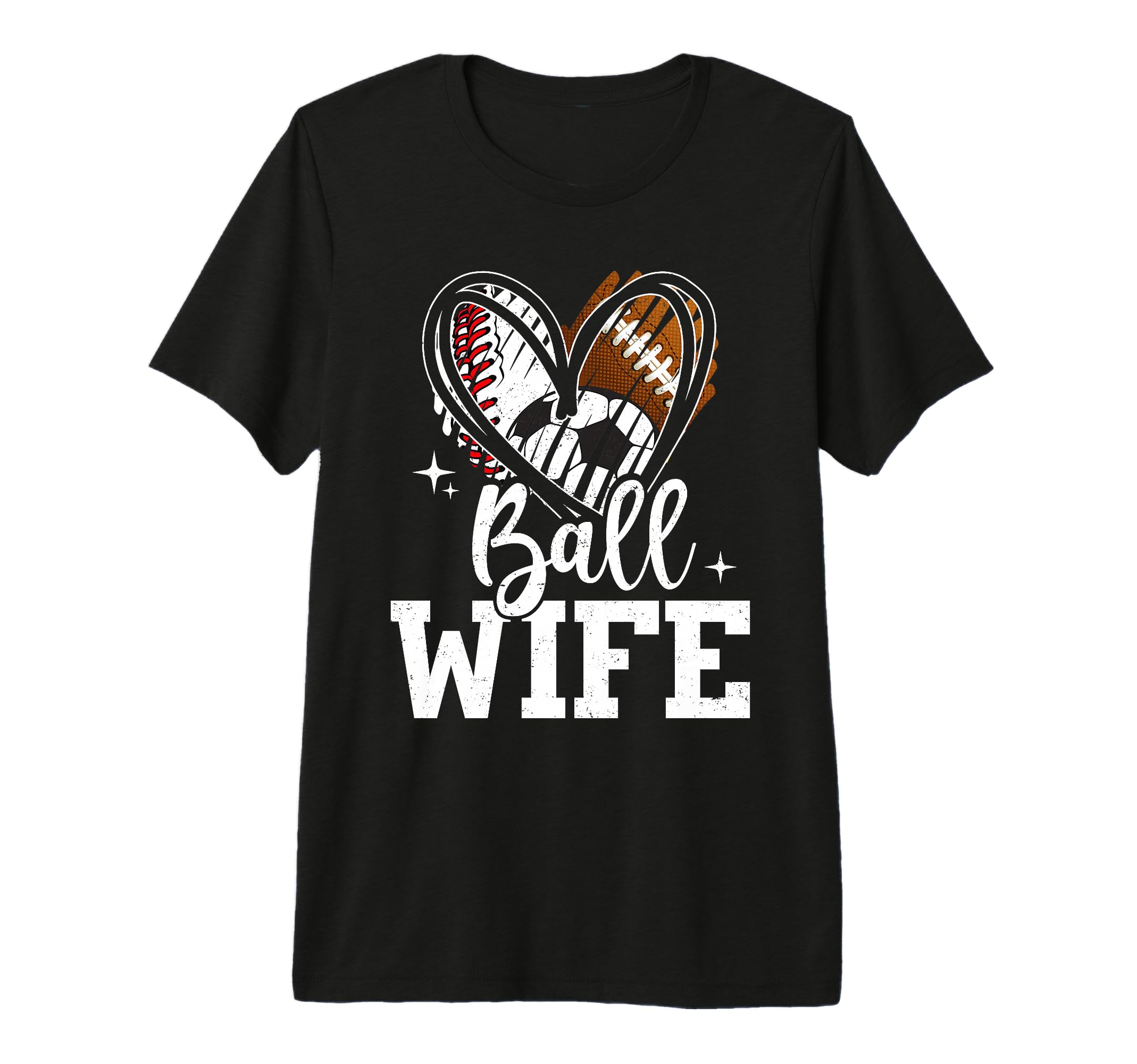 Ball Wife Baseball Football Soccer T-Shirt - Streetwear Style for Adults - T-Shirt, Sweatshirt, Hoodie