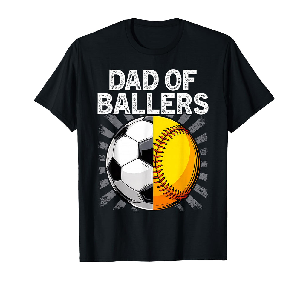 Dad Ballers Father Son Softball T-Shirt - Streetwear Style Men Women - T-Shirt, Sweatshirt, Hoodie