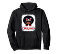 England Messy Bun Black Soccer Hoodie - Casual Everyday Wear for Adults - T-Shirt, Sweatshirt, Hoodie