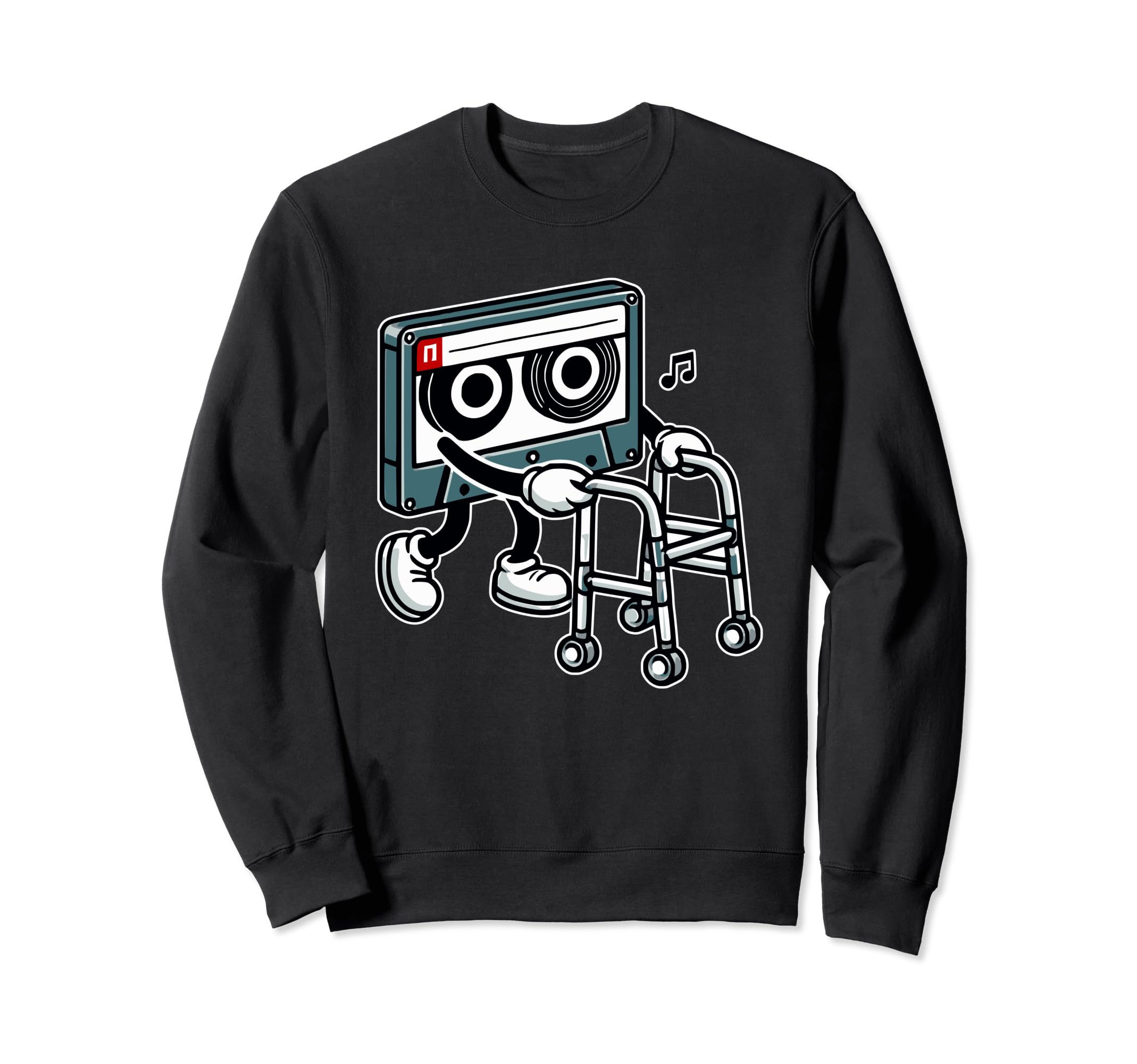 Old Music Tape Cassette Sweatshirt - Fun Novelty Design Men Women - T-Shirt, Sweatshirt, Hoodie
