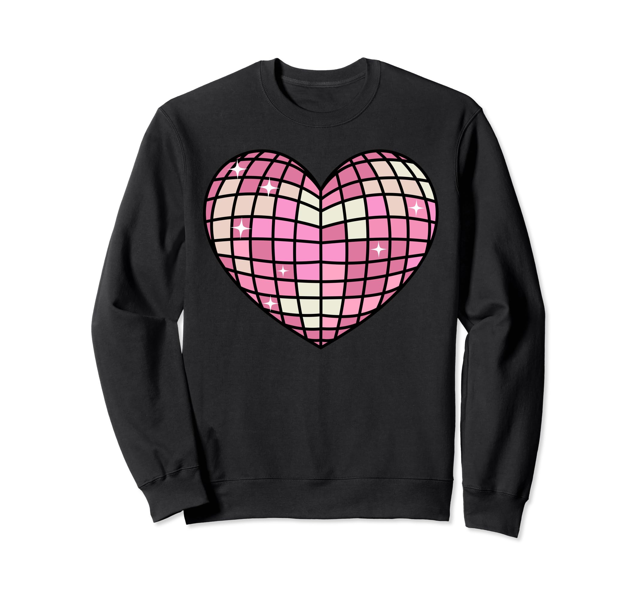 Danish Pastel Aesthetic Heart Disco Sweatshirt - Custom Art Print Unisex - T-Shirt, Sweatshirt, Hoodie