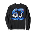 Playful Soccer Fan Dripping Number Sweatshirt - Novelty Apparel for Adults - T-Shirt, Sweatshirt, Hoodie