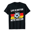 Life Is Better German Flag Football T-Shirt - Custom Art Print for Adults - T-Shirt, Sweatshirt, Hoodie