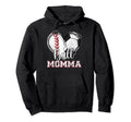 Ball Momma Baseball Soccer Heart Mom Hoodie - Custom Art Print Men Women - T-Shirt, Sweatshirt, Hoodie