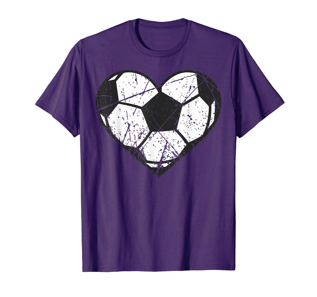 Soccer Ball Heart Valentines Day T-Shirt - Casual Everyday Wear Unisex - T-Shirt, Sweatshirt, Hoodie