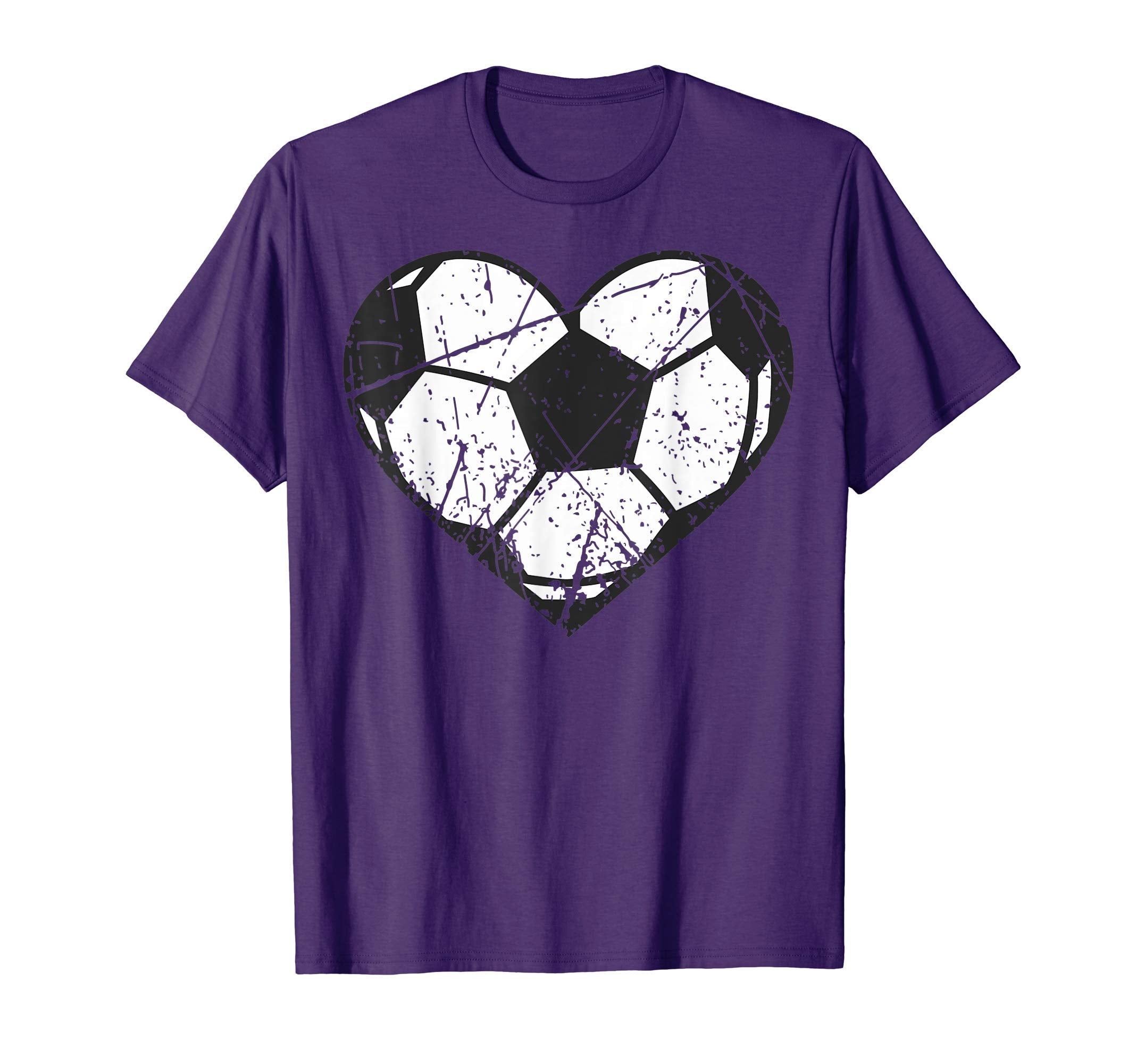 Soccer Ball Heart Valentines Day T-Shirt - Casual Everyday Wear Unisex - T-Shirt, Sweatshirt, Hoodie