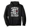 Football Senior Mom 2026 Proud Football Hoodie - Graphic Print for Adults - T-Shirt, Sweatshirt, Hoodie