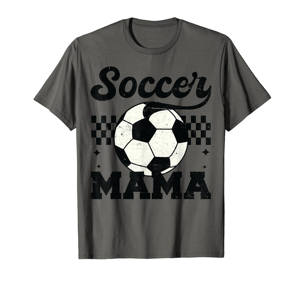 Checkered Soccer Mama Soccer Mom T-Shirt - Trendy Graphic for Adults - T-Shirt, Sweatshirt, Hoodie