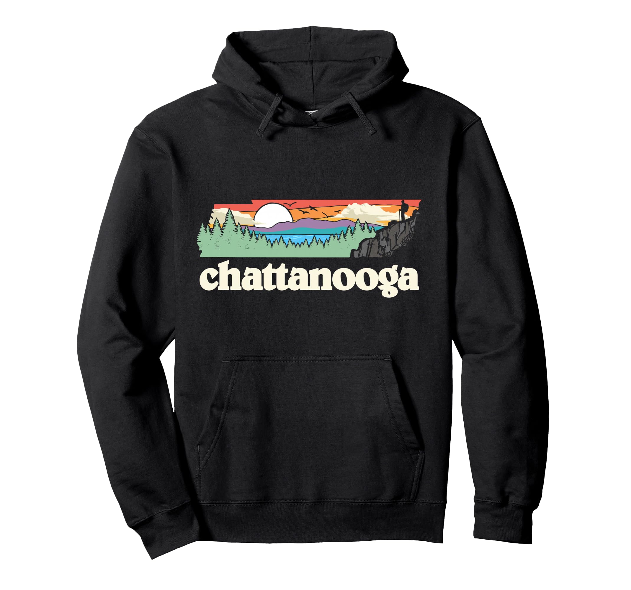 Chattanooga Tennessee Outdoors Nature Hoodie - Custom Art Print for Adults - T-Shirt, Sweatshirt, Hoodie