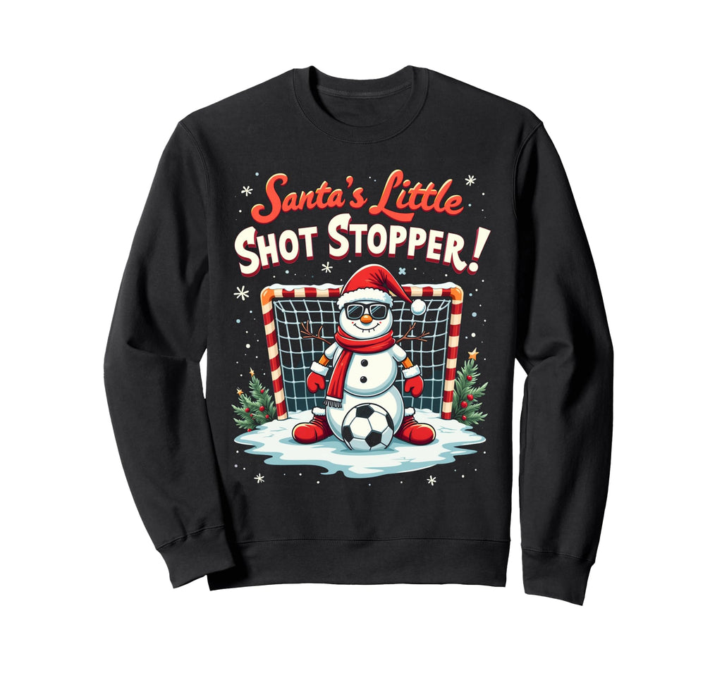 Soccer Goalkeeper Santas Little Sweatshirt - Casual Everyday Wear Unisex - T-Shirt, Sweatshirt, Hoodie