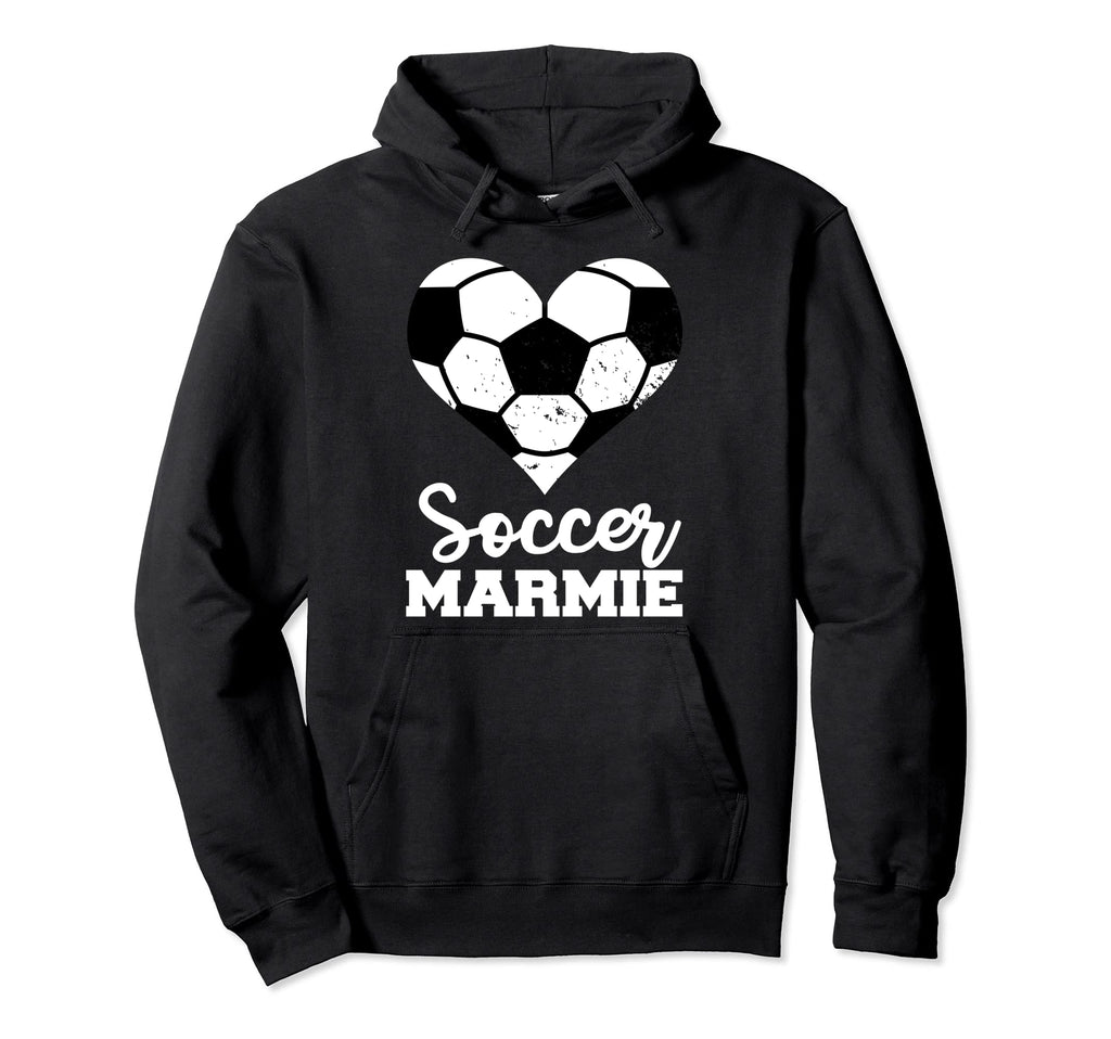 Soccer Marmie Funny Soccer Heart Hoodie - Aesthetic Graphic for Adults - T-Shirt, Sweatshirt, Hoodie