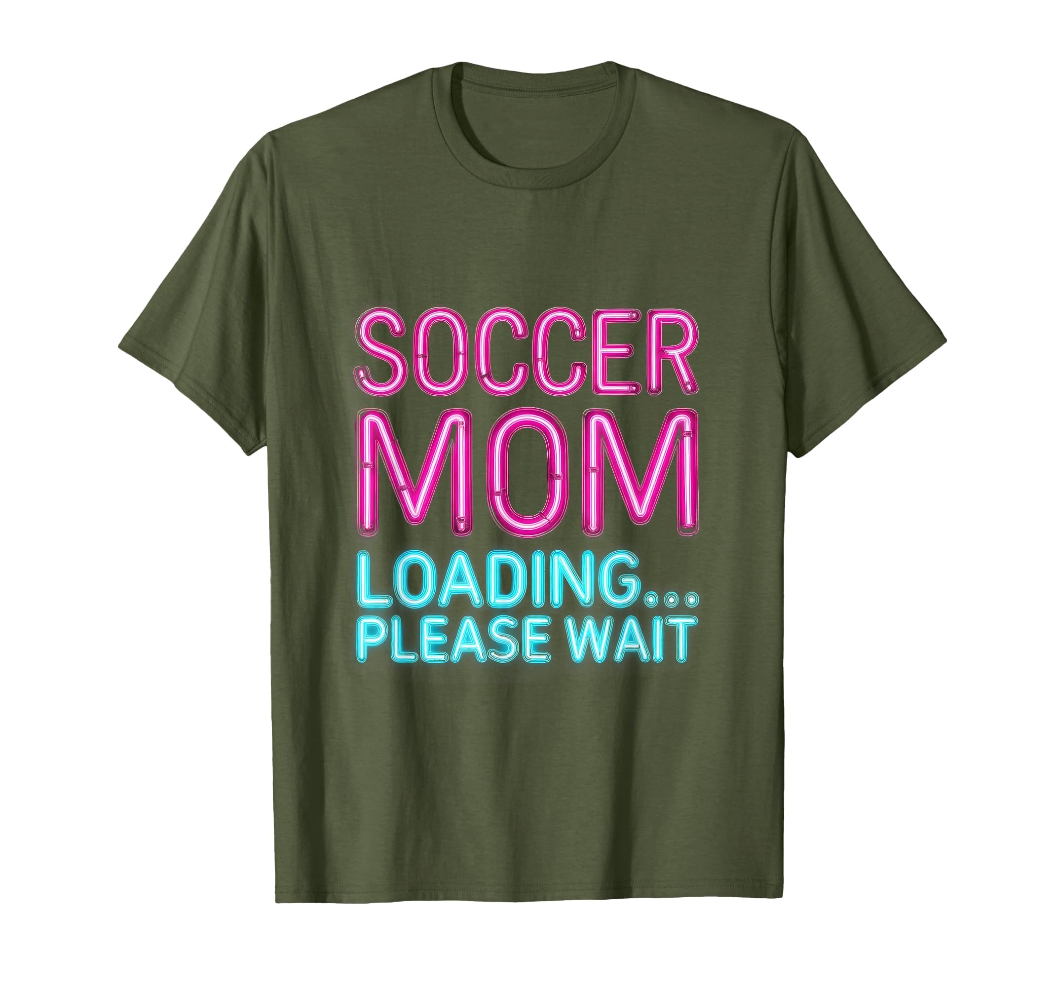 Soccer Mom Loading Please Wait Funny T-Shirt - Trendy Graphic for Adults - T-Shirt, Sweatshirt, Hoodie