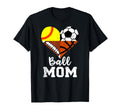 Ball Mom Funny Soccer Football T-Shirt - Custom Art Print Men Women - T-Shirt, Sweatshirt, Hoodie