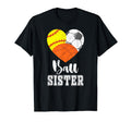 Ball Sister Heart Softball Soccer T-Shirt - Fun Novelty Design for Adults - T-Shirt, Sweatshirt, Hoodie