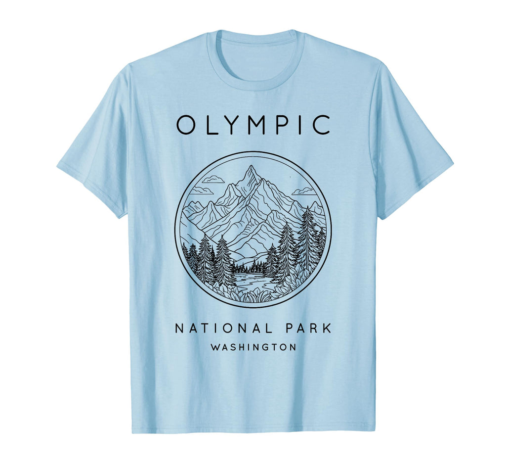 Olympic National Park Outline T-Shirt - Fun Novelty Design Unisex - T-Shirt, Sweatshirt, Hoodie