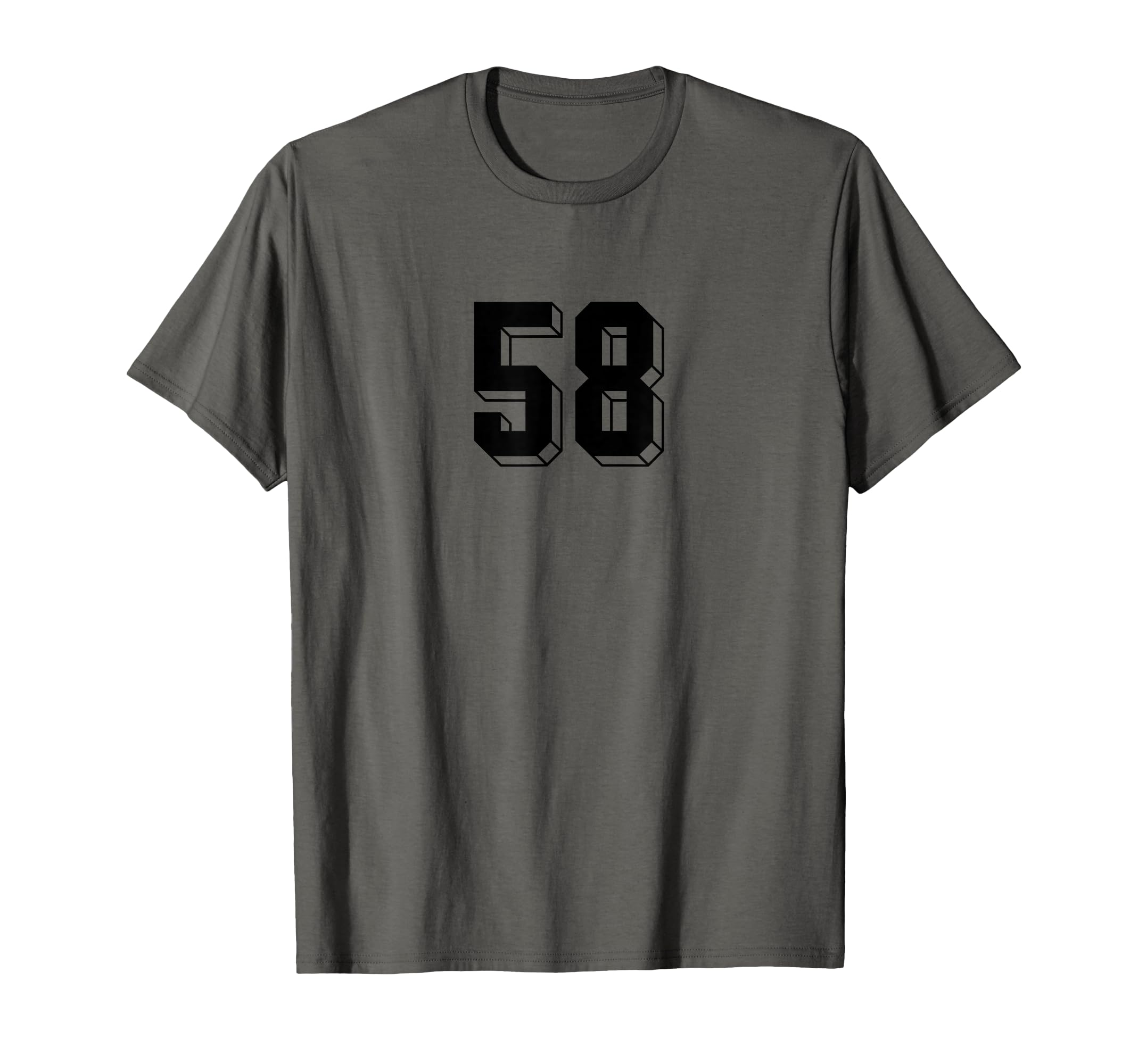 Number 58 80S 90S Soccer Team Jersey T-Shirt - Unique Graphic Unisex - T-Shirt, Sweatshirt, Hoodie