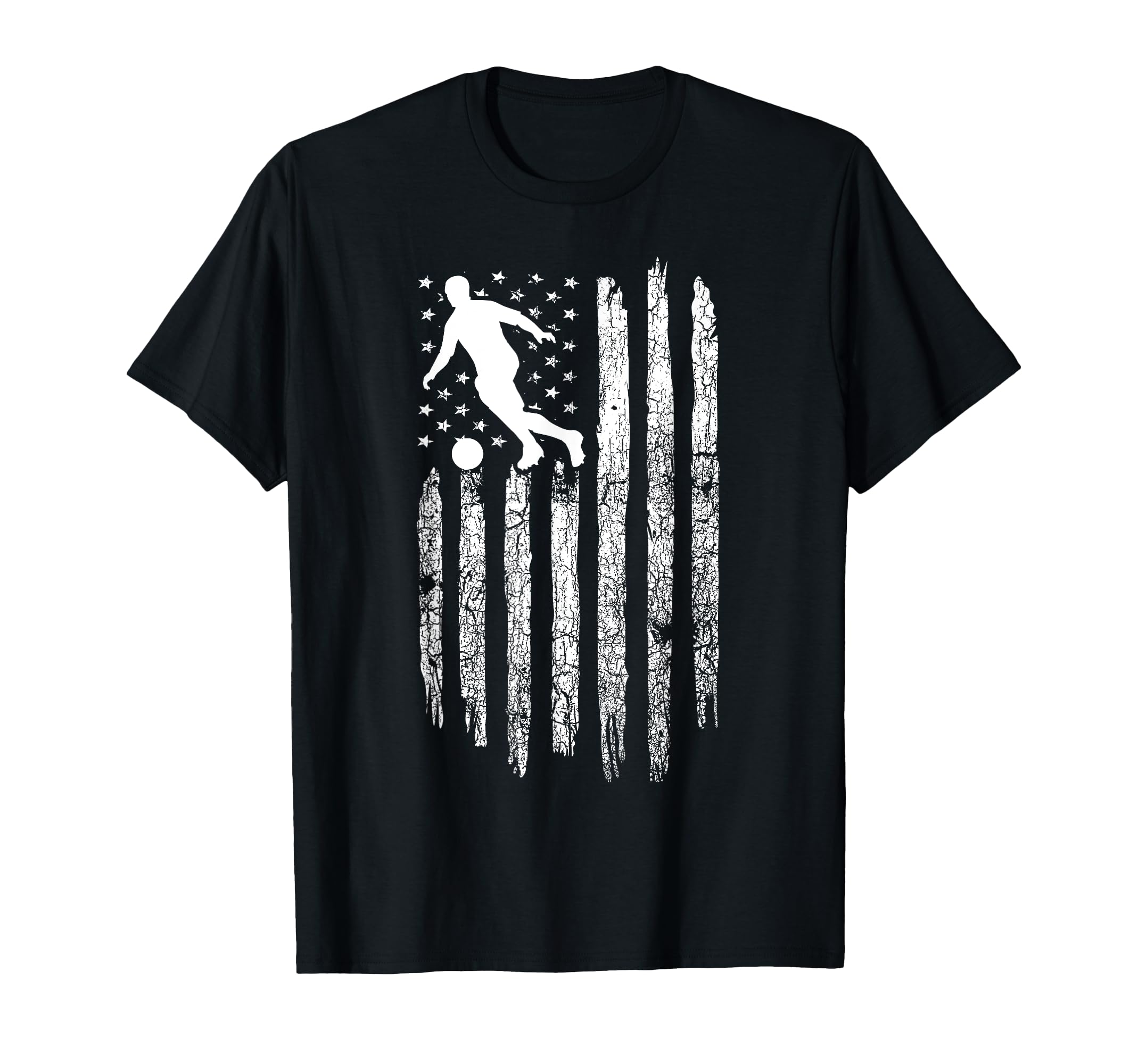 American Flag Soccer Soccer T-Shirt - Novelty Apparel Unisex - T-Shirt, Sweatshirt, Hoodie