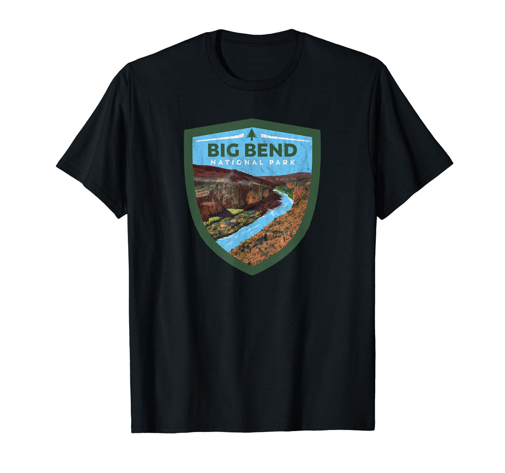 Big Bend National Park Badge T-Shirt - Casual Everyday Wear Men Women - T-Shirt, Sweatshirt, Hoodie